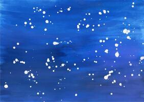 Dark Blue Watercolor Background with White Drops vector