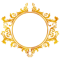 oro telaio illustrazione png