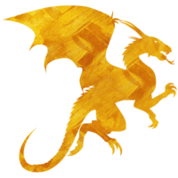 ouro Dragão ilustração png