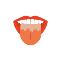 Illustration of tongue symptoms and health png