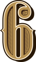 occidentale alfabeto lettere Vintage ▾ numeri design png