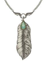 Jewelry design art vintage mix fancy feather pendant sketch by hand on paper. vector