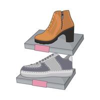 ilustración de Zapatos vector