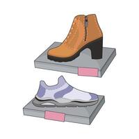 illustration of shoes vector