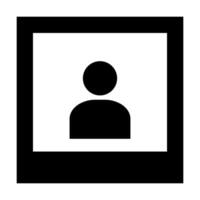Polaroid icon isolate on white background for graphic design, logo, web site, social media, mobile app, ui illustration vector