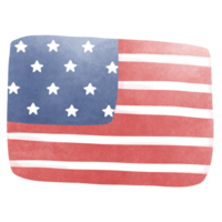 americano bandiera acquerello png