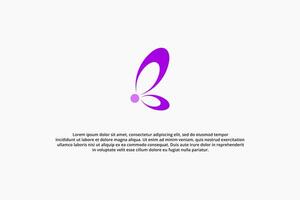 letter b butterfly flower logo vector