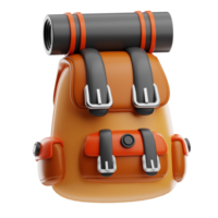 Camping Backpack camping illustration 3d png