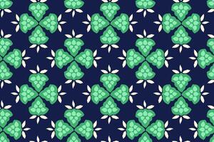 Simple seamless pattern with green abstract geometric shapes on a dark background. Creative small forms with tiny dots, drops, spots, snowflakes, circles printing. hand drawing sketch. vector