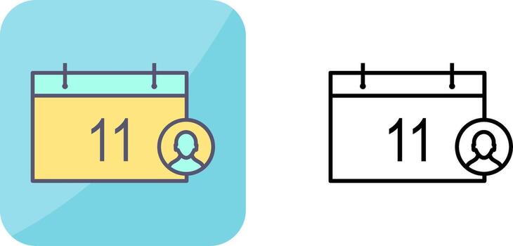 Unique Event Management Icon Design vector