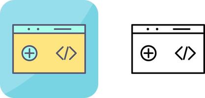Unique Clean Code Icon Design vector
