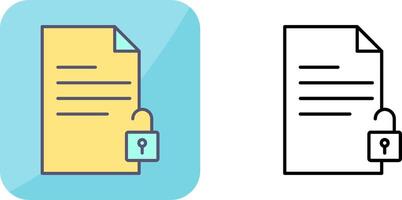 desbloquear documentos icono diseño vector