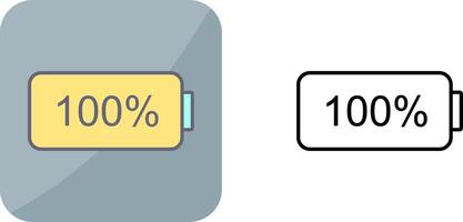 Unique Full Battery Icon Design vector