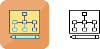 Draw Hierarchy Icon Design vector