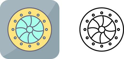 Unique Optical Diaphram Icon Design vector