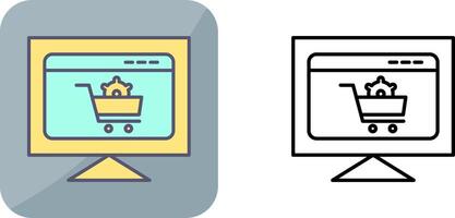 Ecommerce Settings Icon Design vector