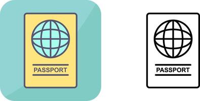 Passport Icon Design vector