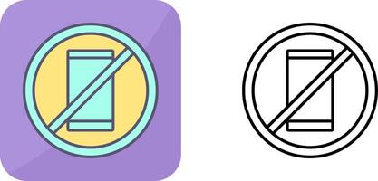 No Cell Phones Icon Design vector