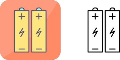 Batteries Icon Design vector