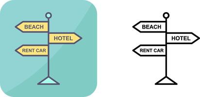 Signboard Icon Design vector