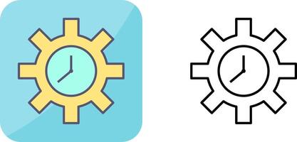 Unique Time Optimization Icon Design vector