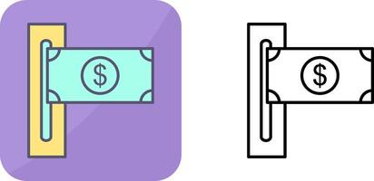 Slot of Bills Icon Design vector