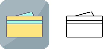 Unique Wallet Icon Design vector
