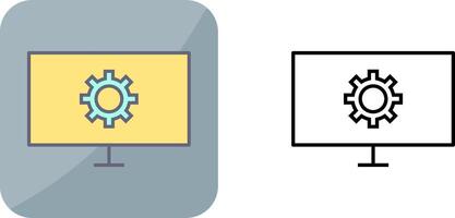 Unique Network Settings Icon Design vector