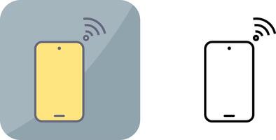 Unique Connected Device Icon Design vector