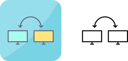 Unique Connected Systems Icon Design vector