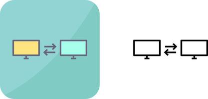 Unique Sharing Systems Icon Design vector