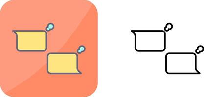 Unique Chatting Icon Design vector