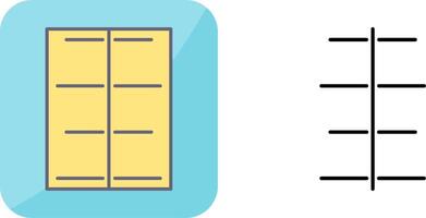 Unique Center Align Icon Design vector