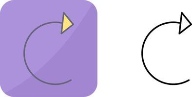 Unique Reload Icon Design vector