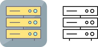 Unique Server Network Icon Design vector