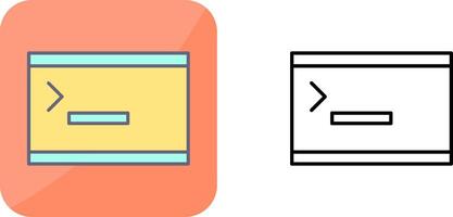 Unique Console Icon Design vector