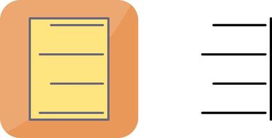 Unique Right Align Icon Design vector