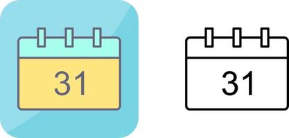 Unique Calendar Icon Design vector