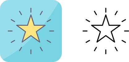 Unique Star Icon Design vector