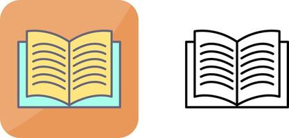 Unique Textbook Icon Design vector