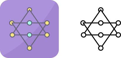 Unique Networks Icon Design vector