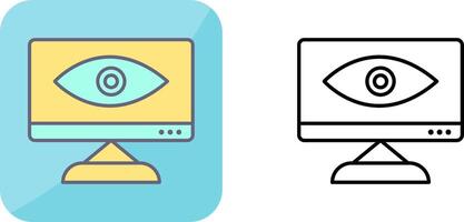 Unique Web Visibility Icon Design vector