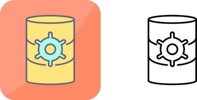 Unique Database Management Icon Design vector