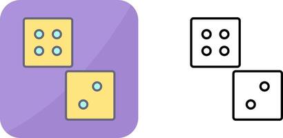 Unique Dice Icon Design vector