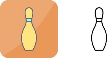 Unique Bowling Pin Icon Design vector