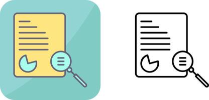 Unique Case Study Icon Design vector