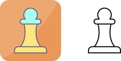 Unique Pawn Icon Design vector