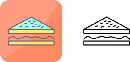 Unique Sandwich Icon Design vector