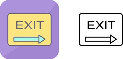 Unique Exit Icon Design vector