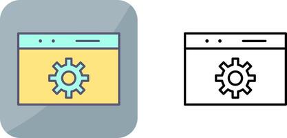 único web mejoramiento icono diseño vector